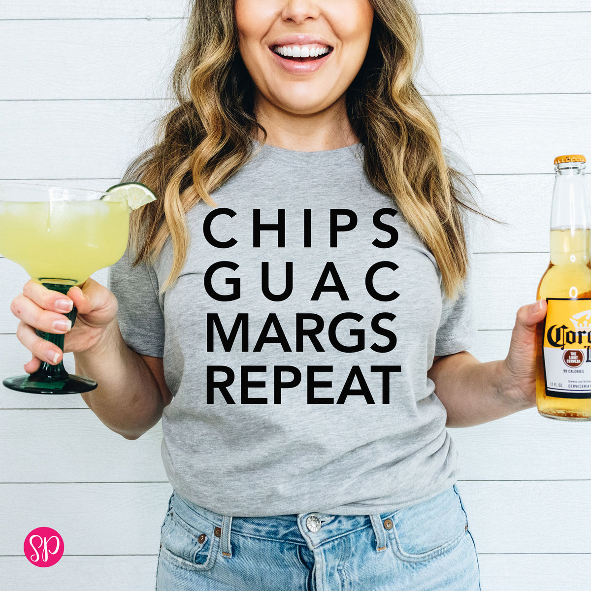 Chips Guac Margs Repeat Unisex T-Shirt