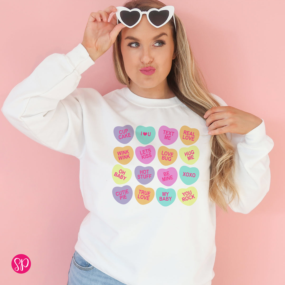 Candy Conversation Hearts Sweatshirt