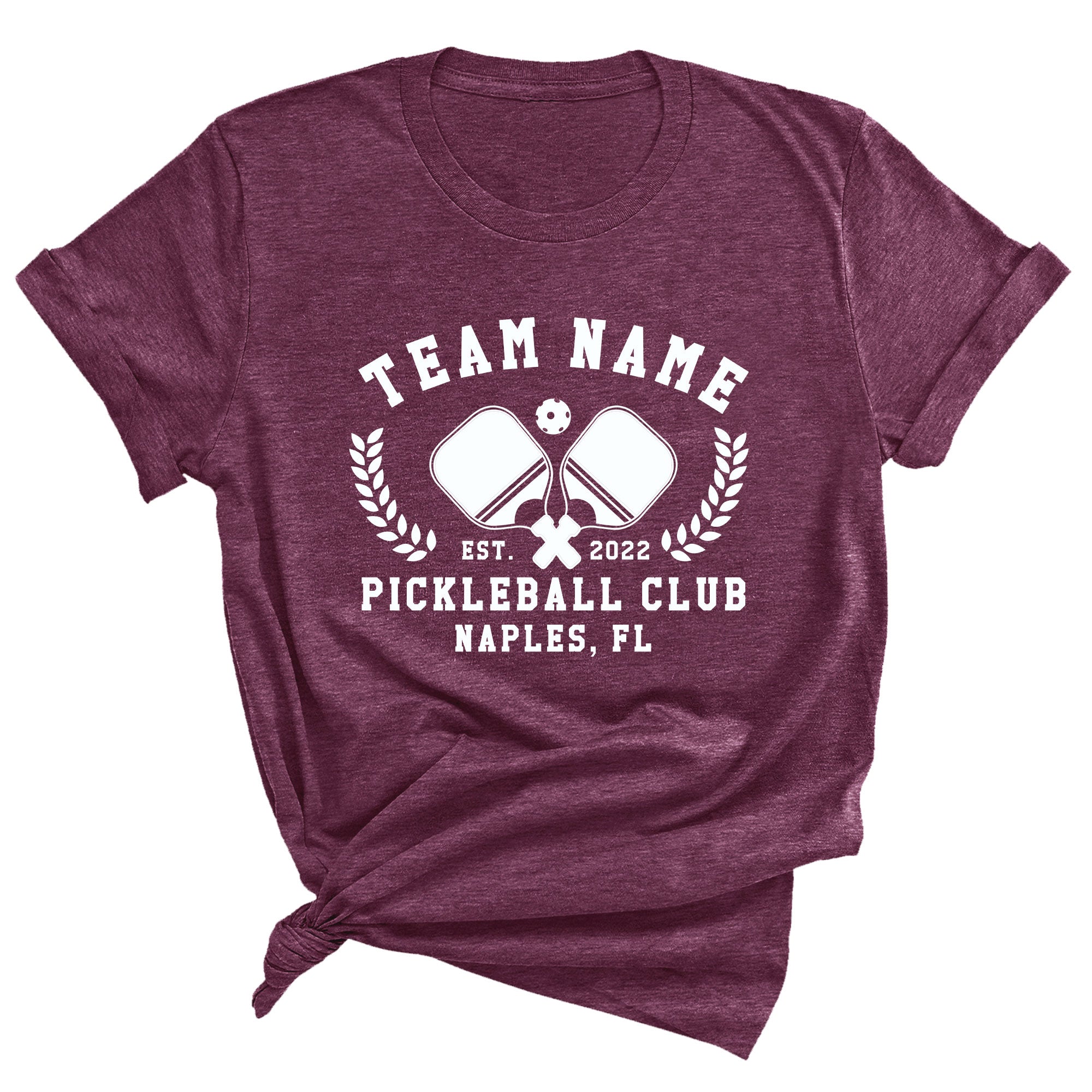 Custom Pickleball Club Unisex T Shirt