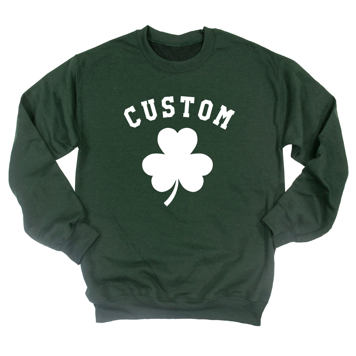 Custom Last Name Shamrock Sweatshirt