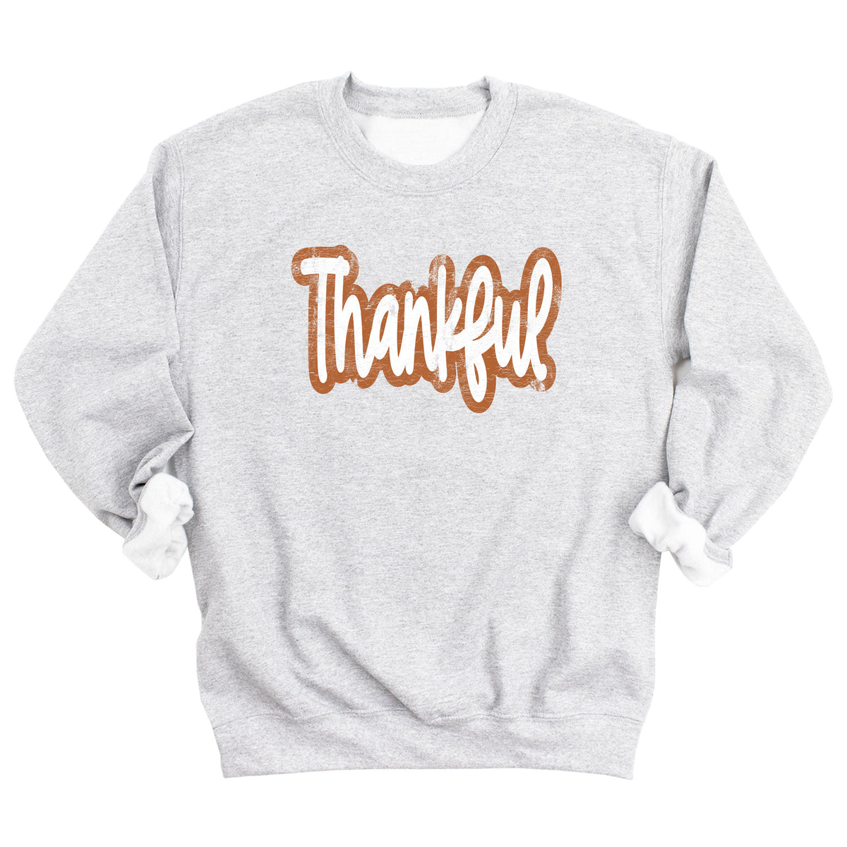 Distressed Thankful Sweatshirt