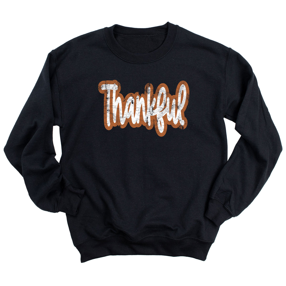 Distressed Thankful Sweatshirt