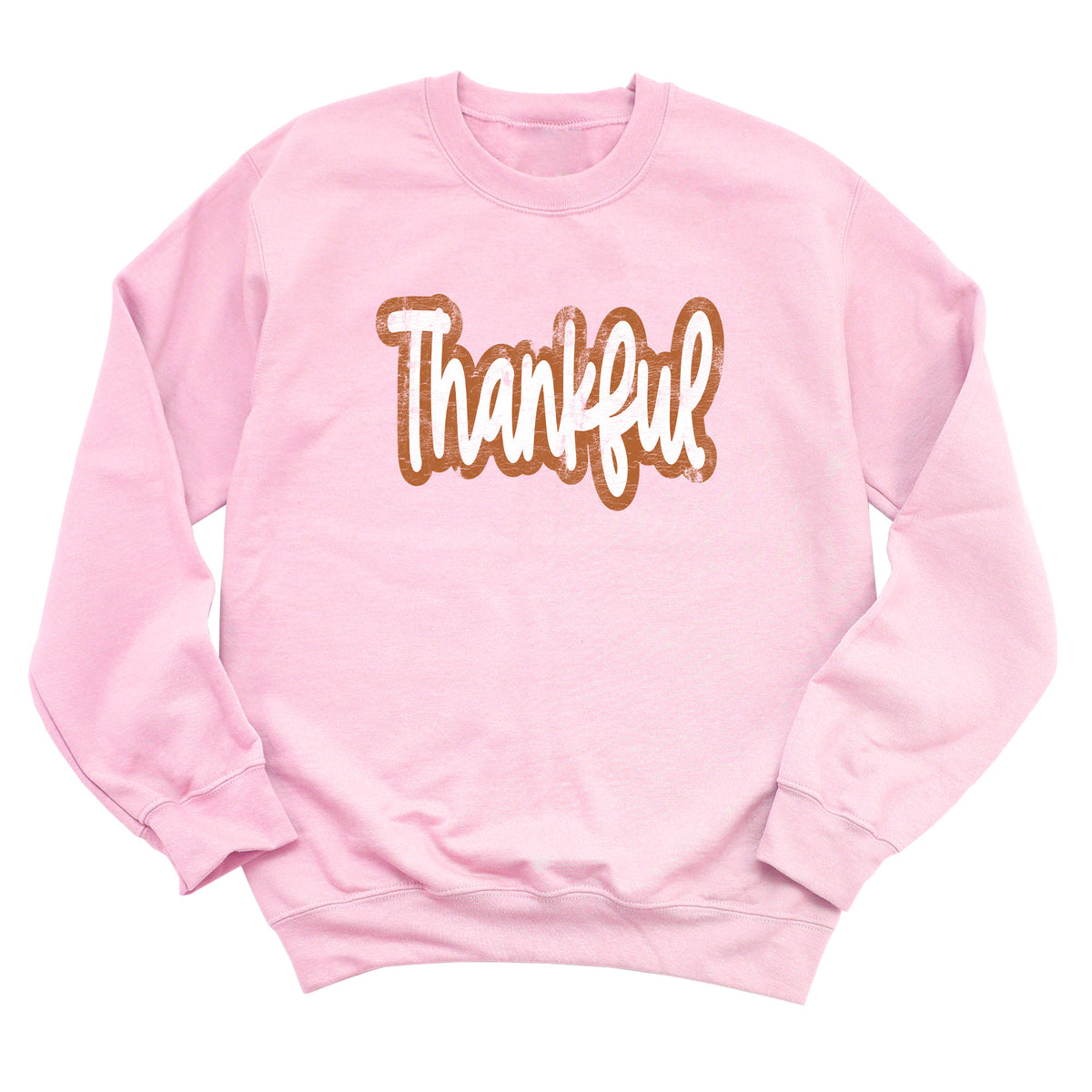 Distressed Thankful Sweatshirt