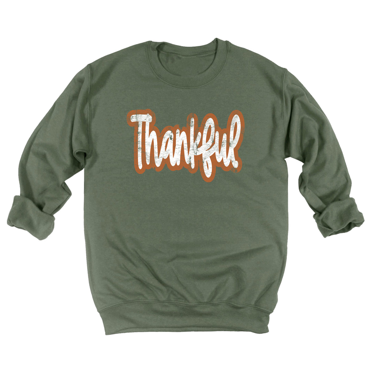 Distressed Thankful Sweatshirt