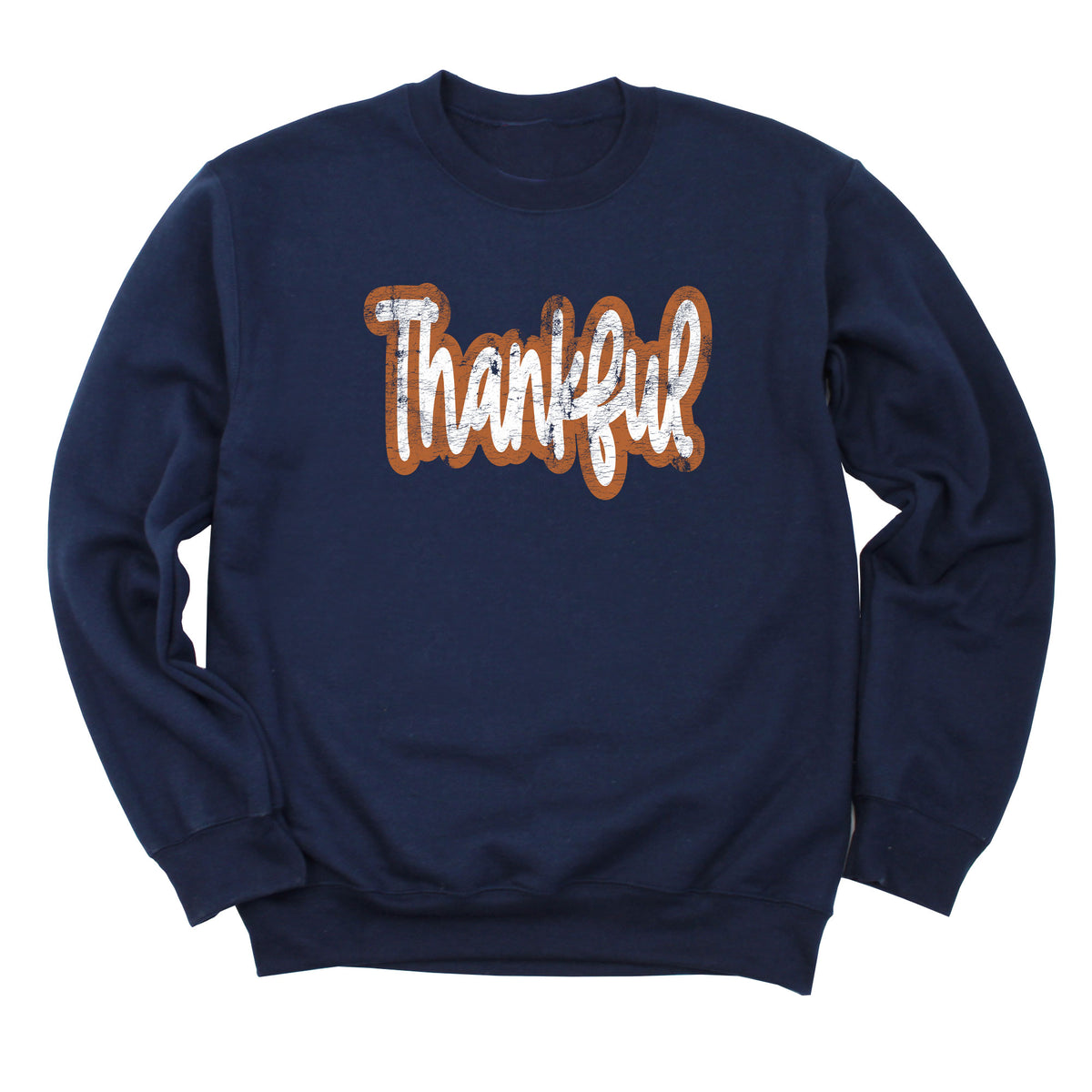 Distressed Thankful Sweatshirt