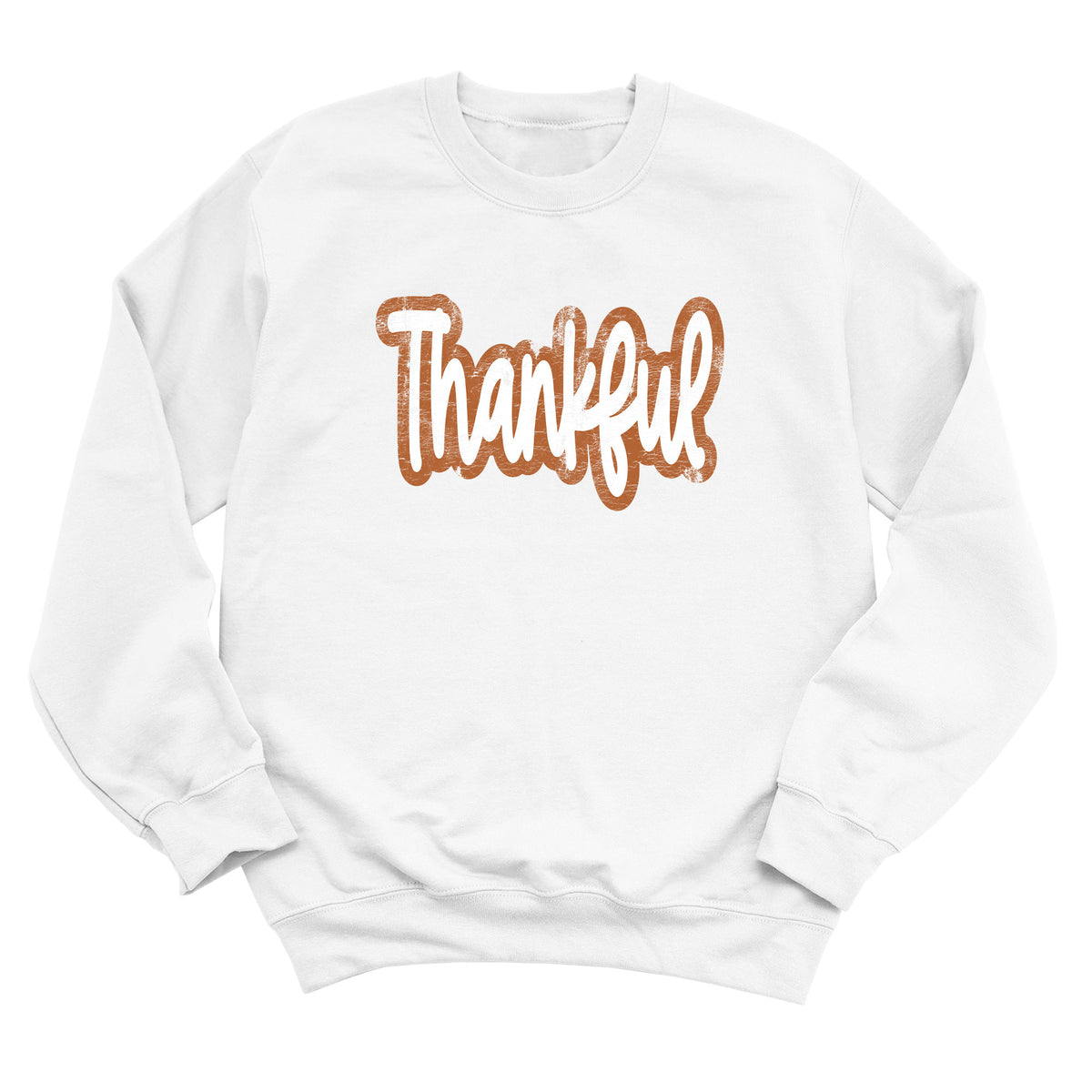 Distressed Thankful Sweatshirt