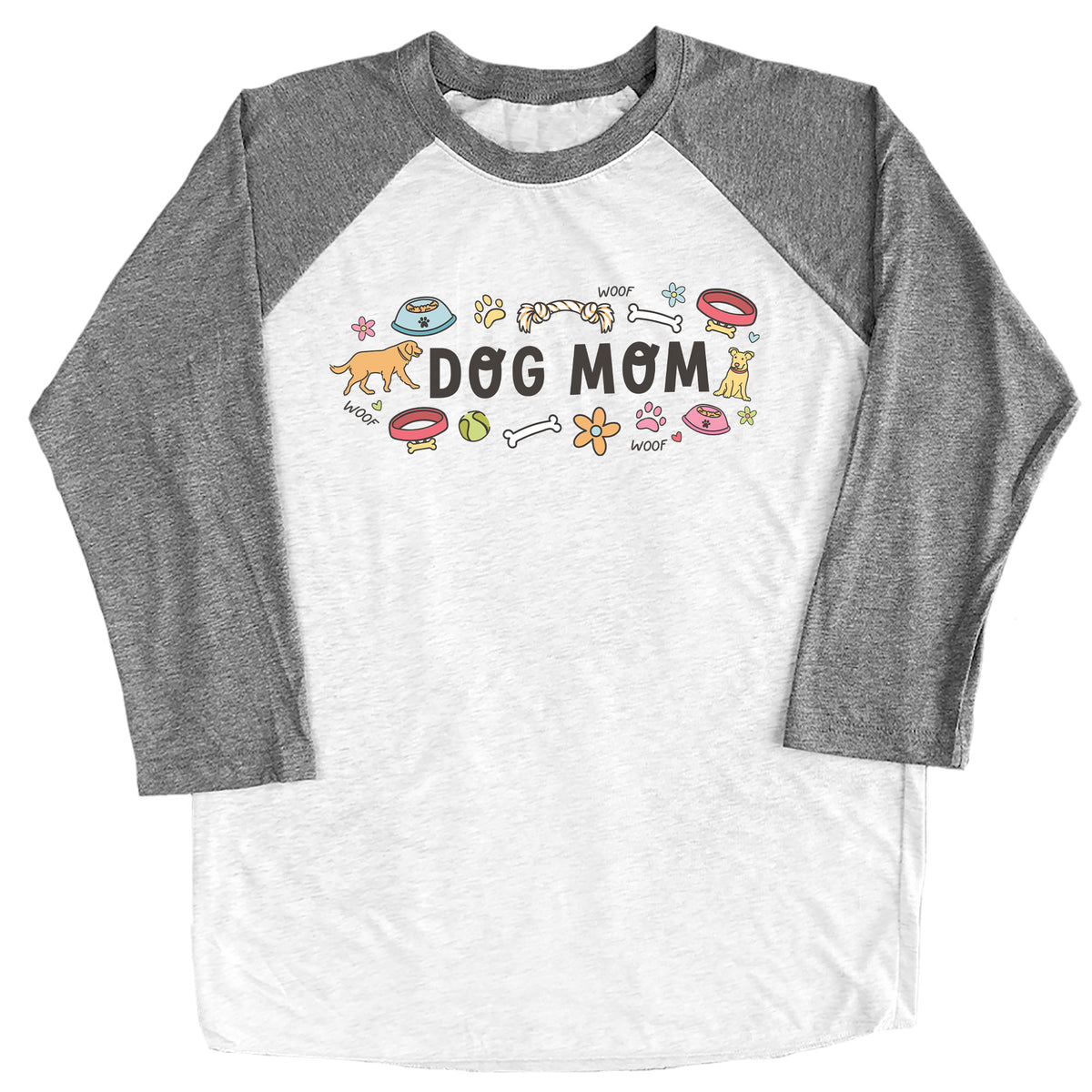 Dog Mom Doodles Raglan