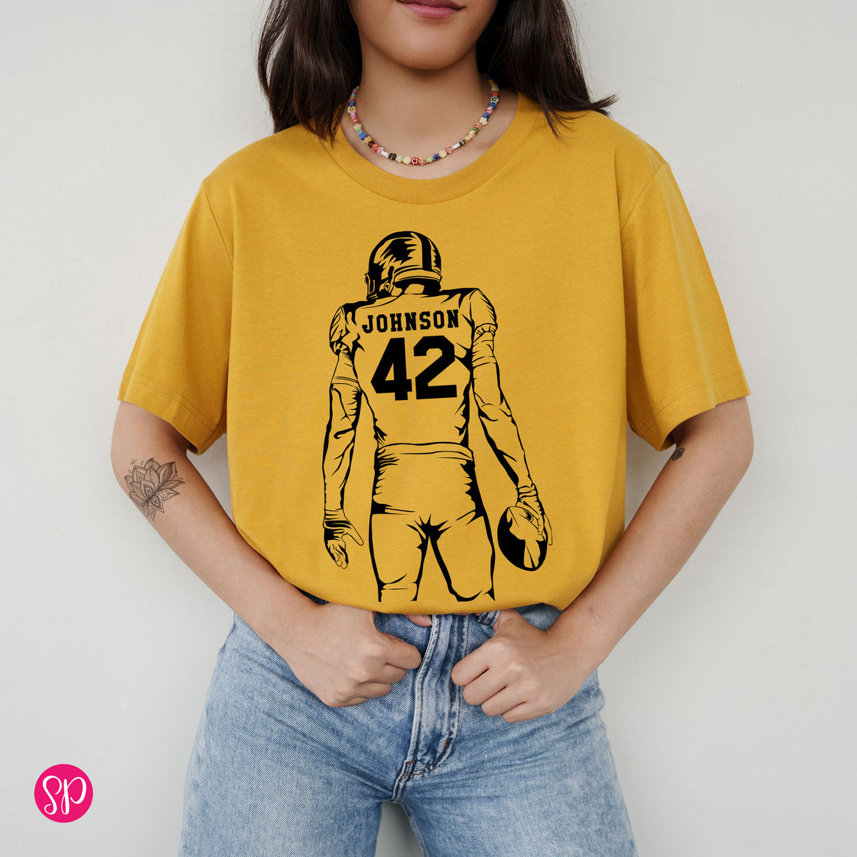 Football Player Silhouette Unisex T-Shirt