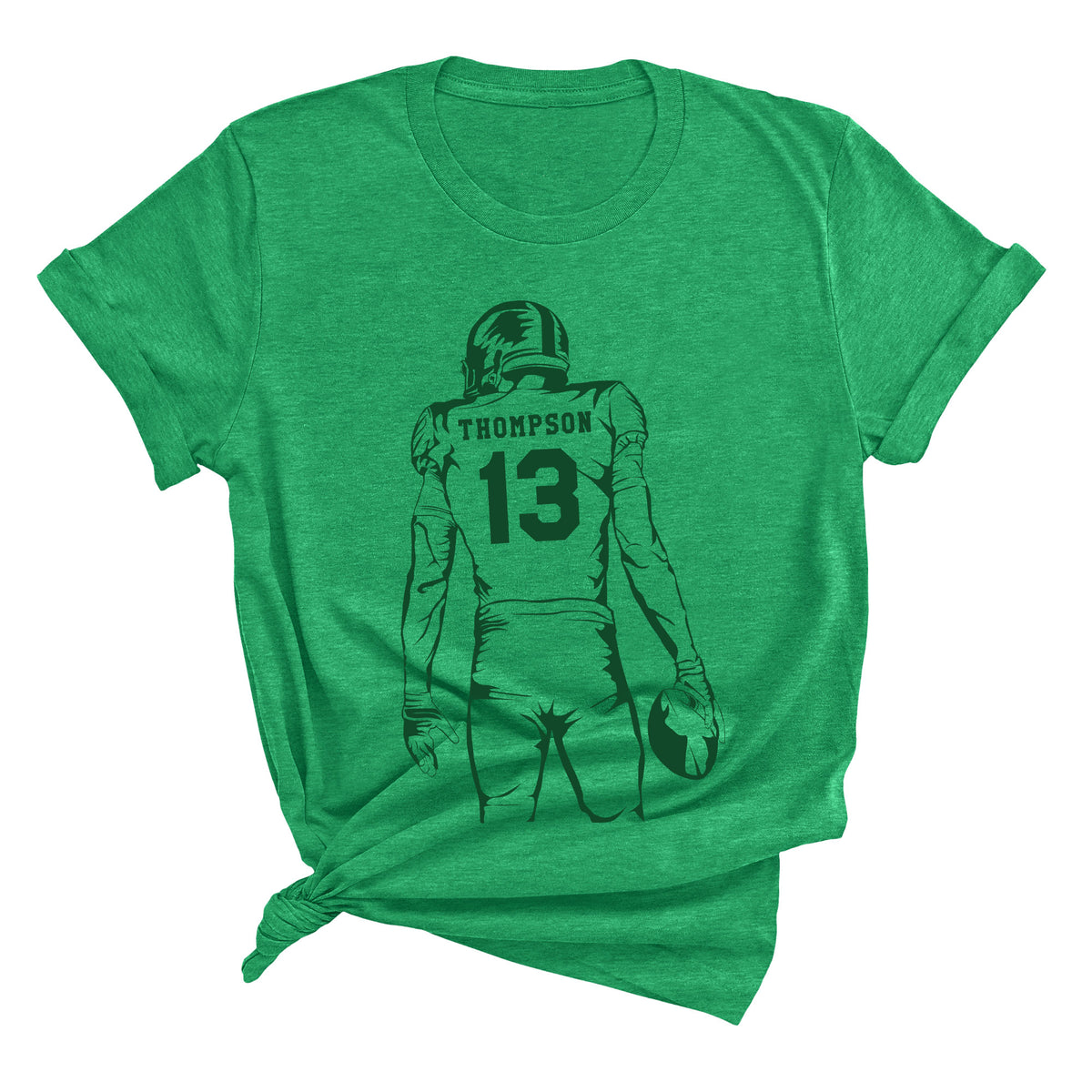 Football Player Silhouette Unisex T-Shirt