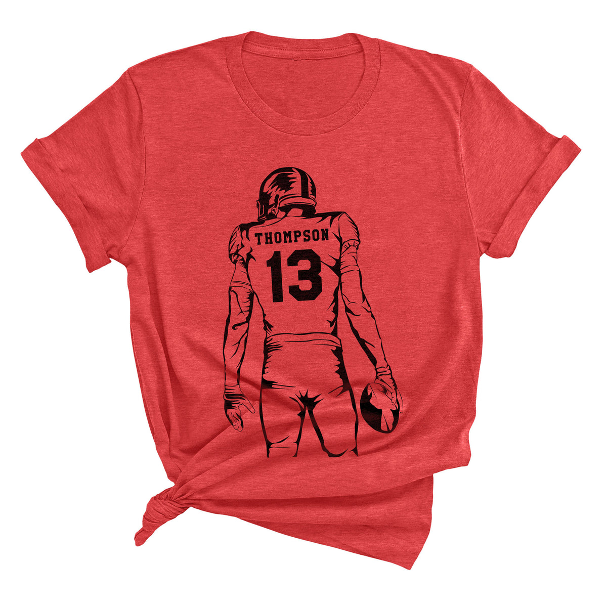 Football Player Silhouette Unisex T-Shirt