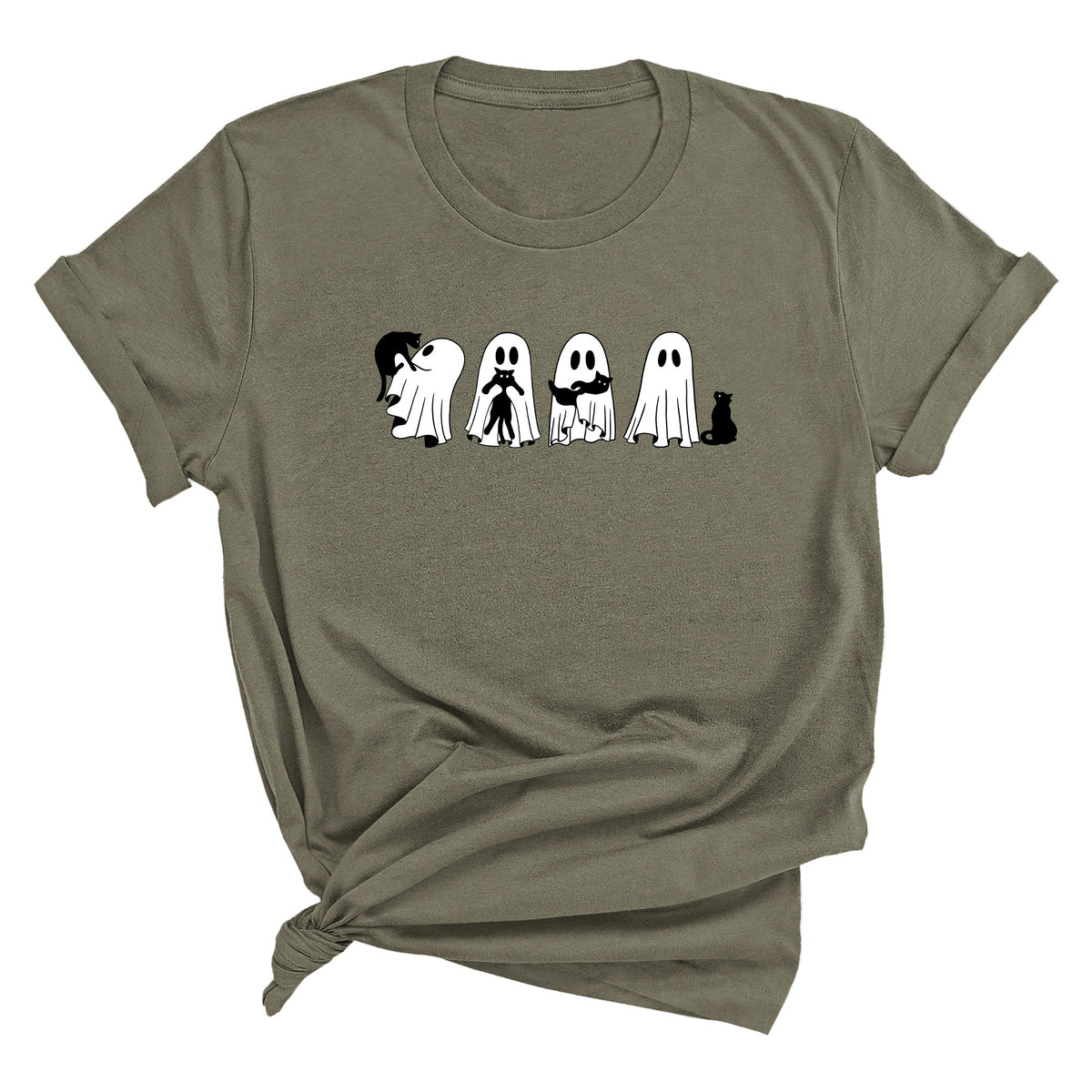 Ghosts with Black Cats Unisex T-Shirt