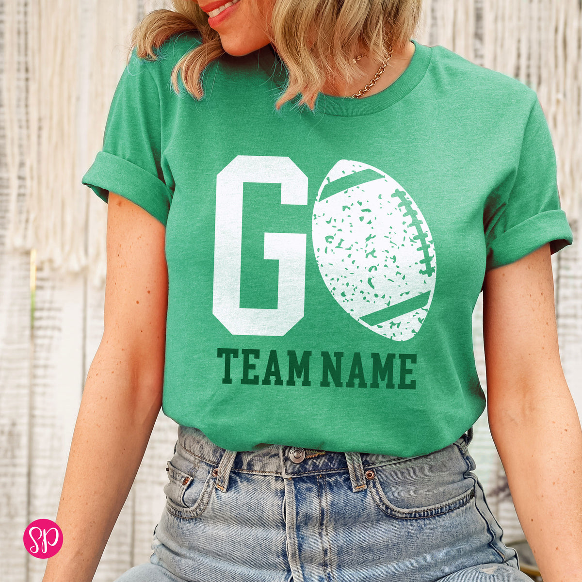 GO with Football Team Name Unisex T-Shirt