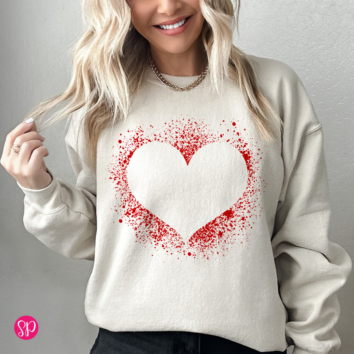 Grunge Heart Sweatshirt