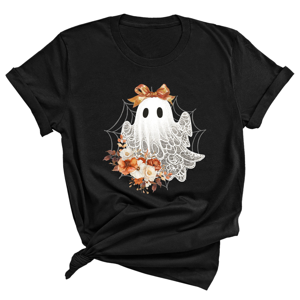 Halloween Lace Ghost Unisex T-Shirt