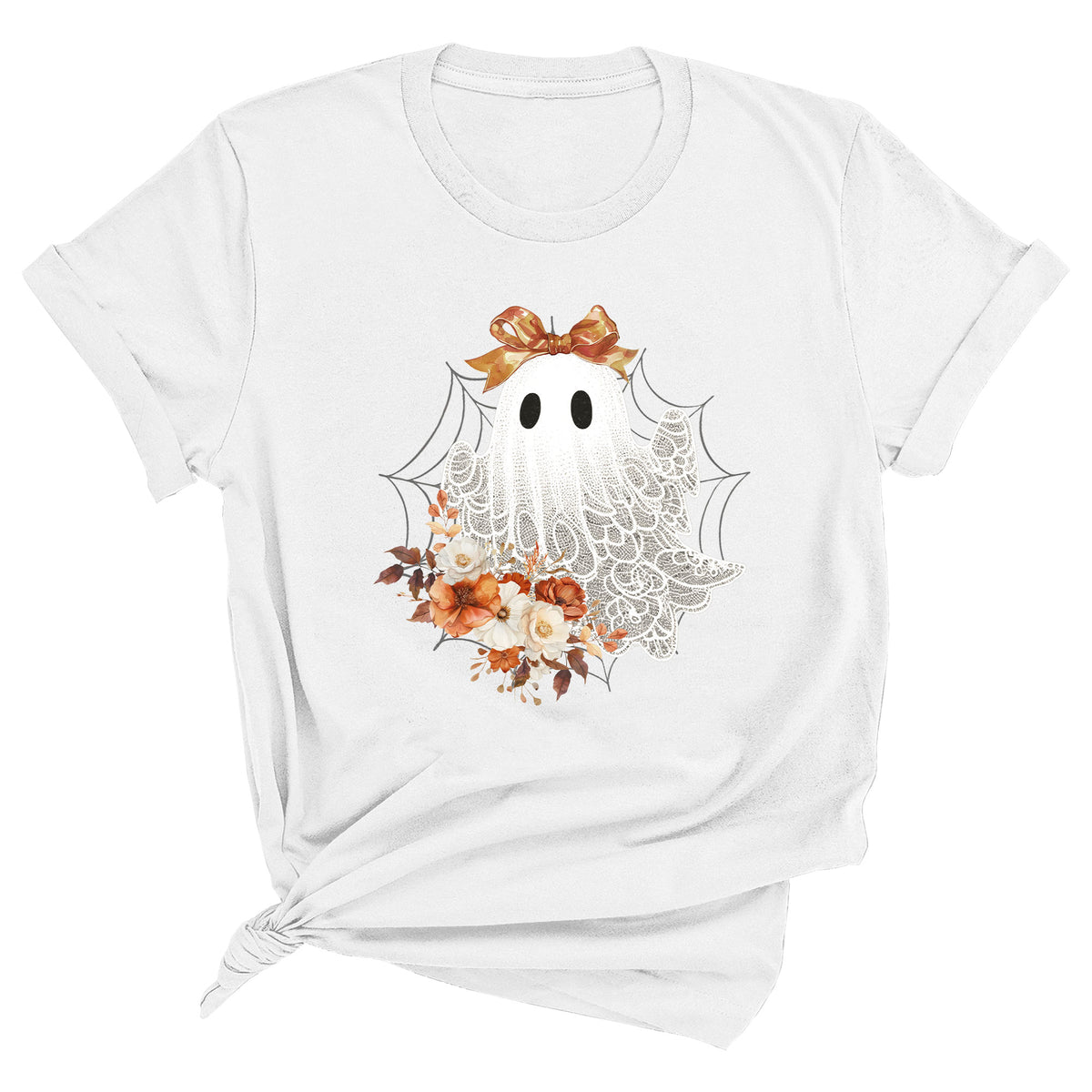 Halloween Lace Ghost Unisex T-Shirt