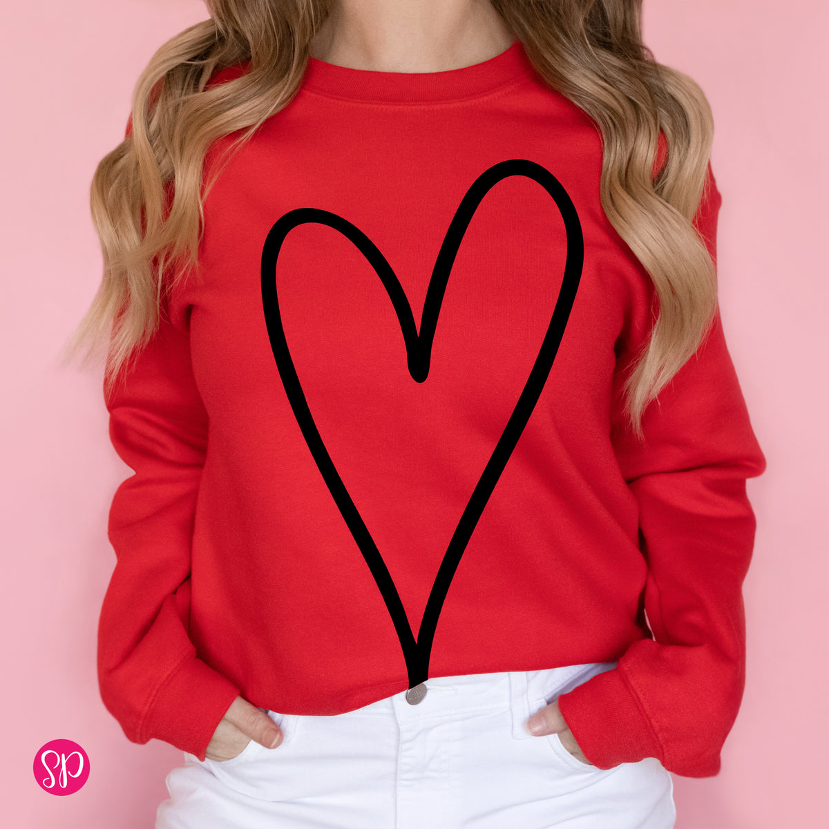 Hand Drawn Heart Sweatshirt