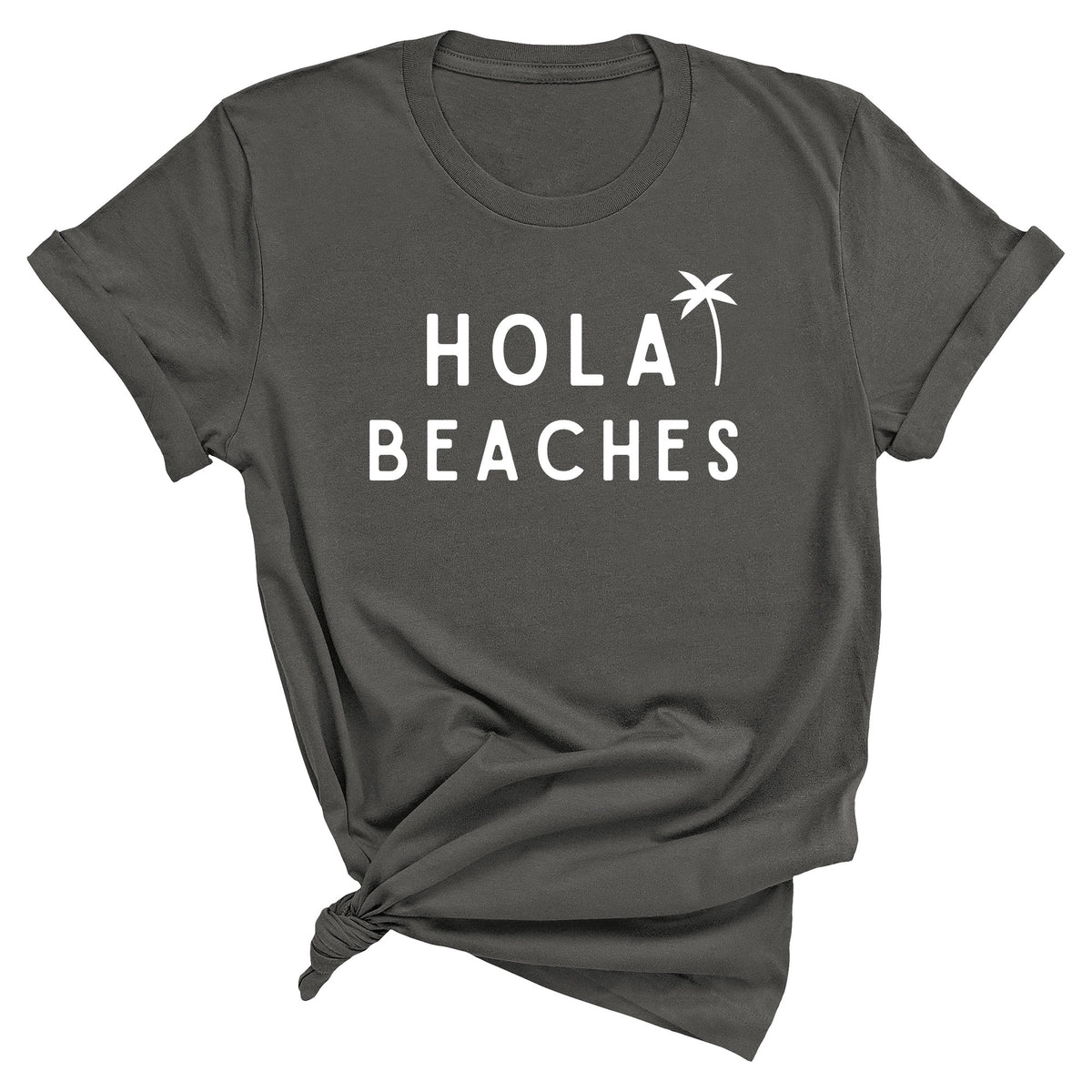 Hola Beaches with Palm Tree Comfort Colors T-Shirt