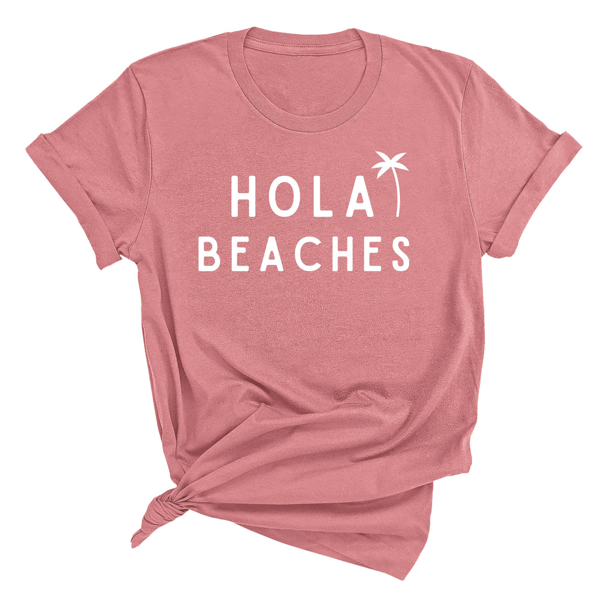 Hola Beaches with Palm Tree Unisex T-Shirt