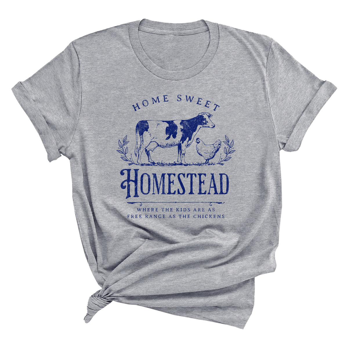 Home Sweet Homestead Unisex T-Shirt (NAVY INK)