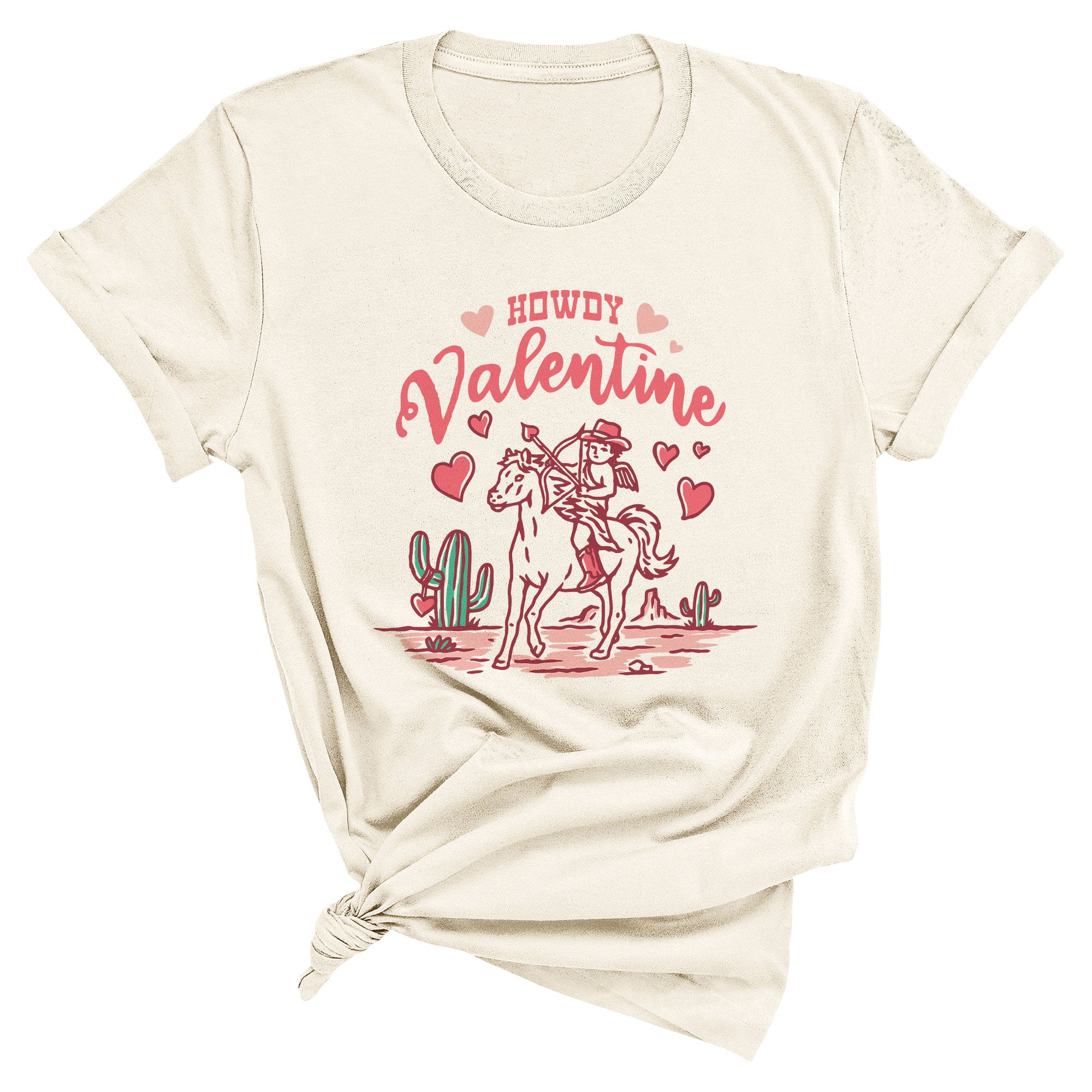 Howdy Valentine with Cupid Horse Comfort Colors T-Shirt – Spunky