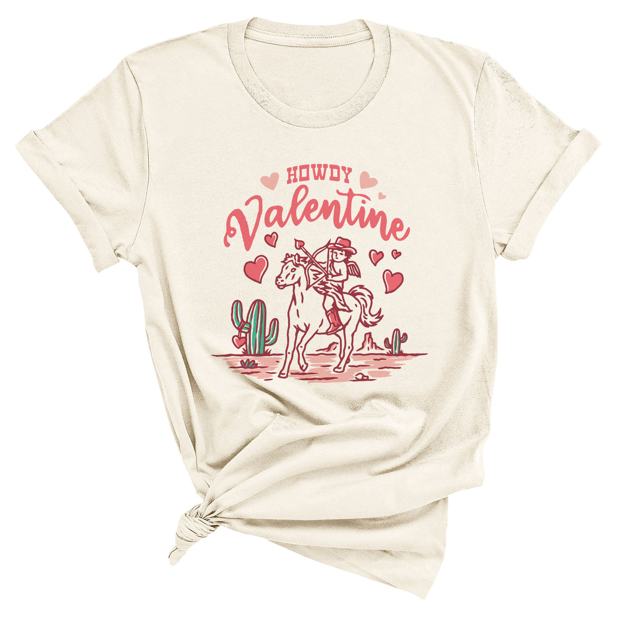 Howdy Valentine with Cupid Horse Comfort Colors T-Shirt