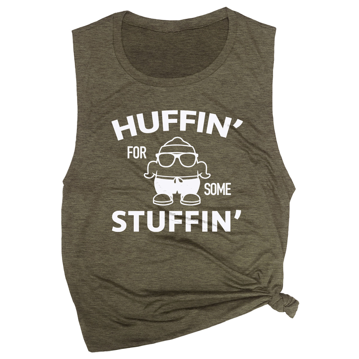 Huffin' for Some Stuffin' Muscle Tee