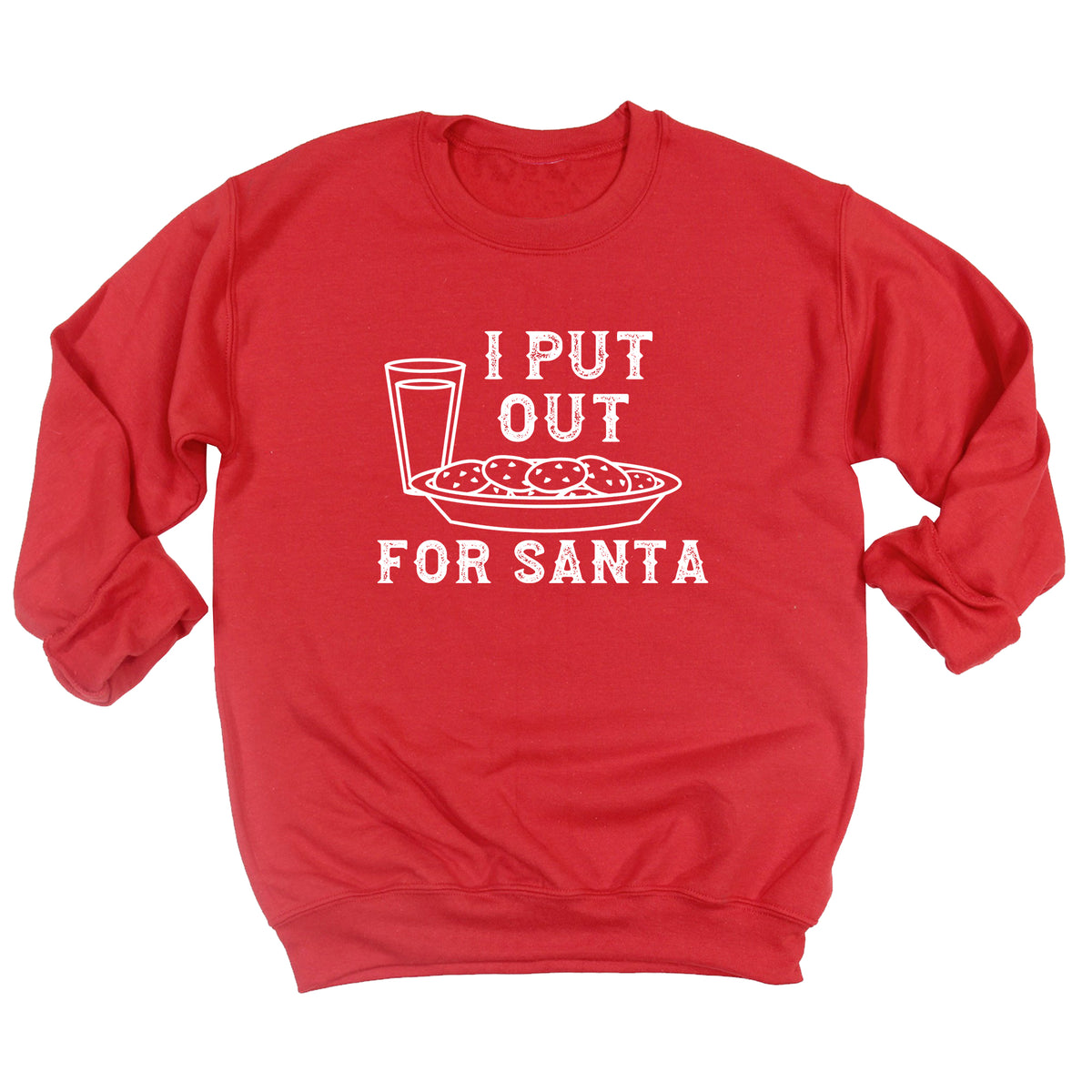 I Put Out for Santa / Santa Couples Sweatshirt