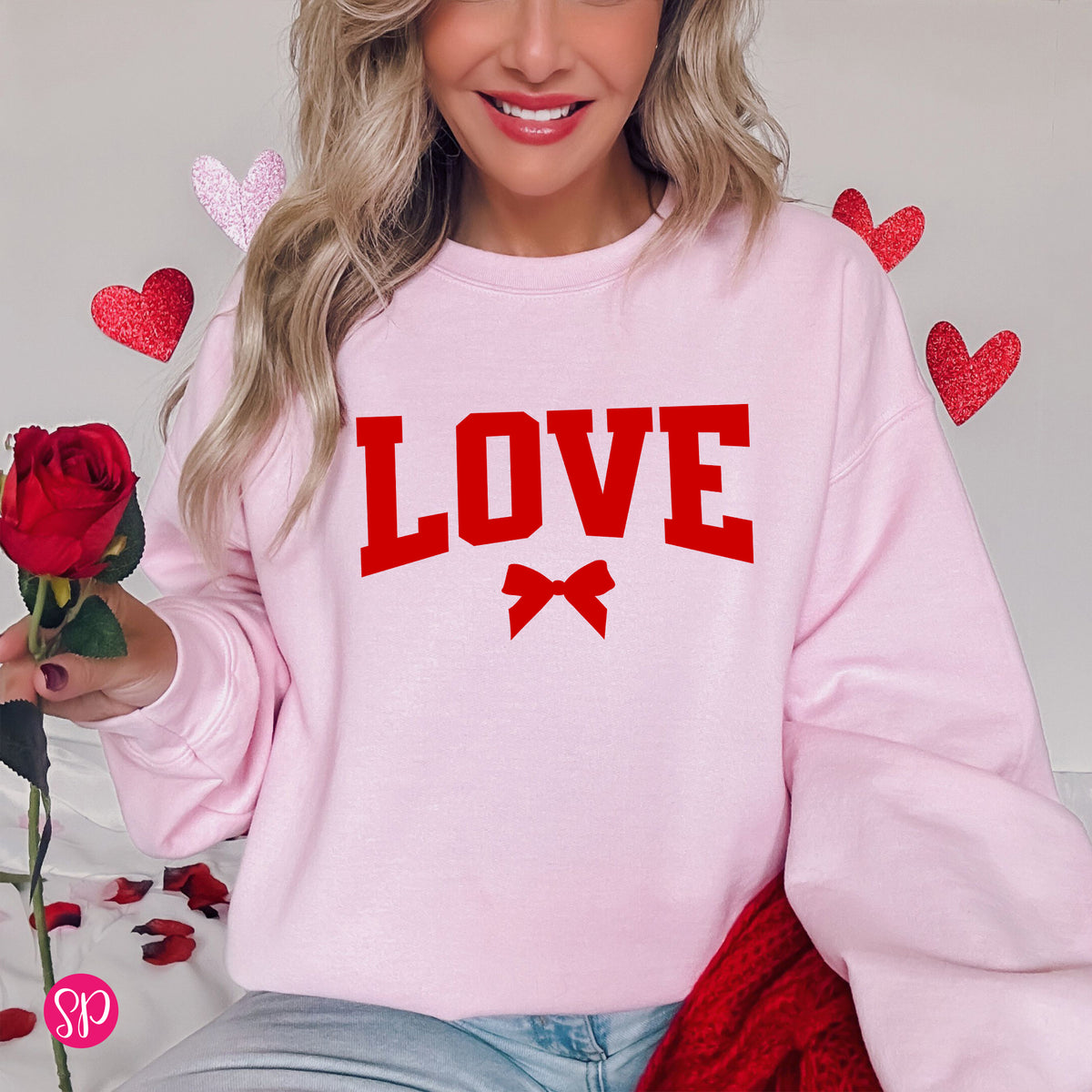 LOVE with Bow Sweatshirt