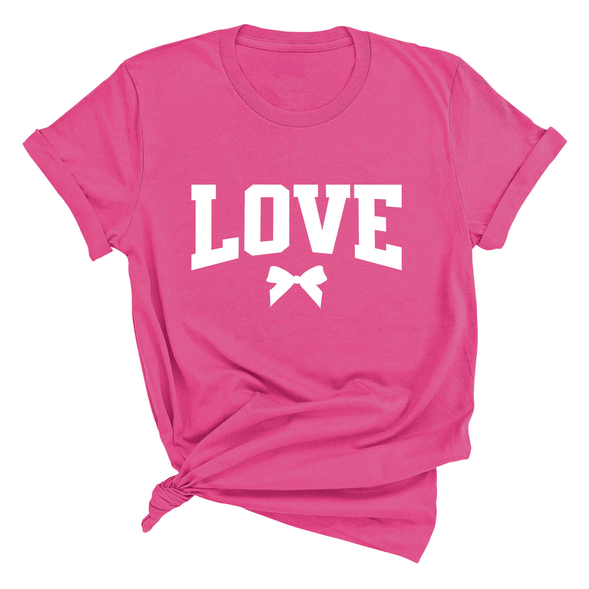 LOVE with Bow Unisex T-Shirt