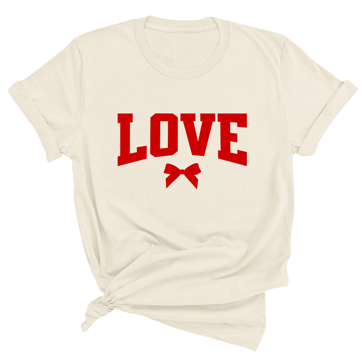 LOVE with Bow Unisex T-Shirt