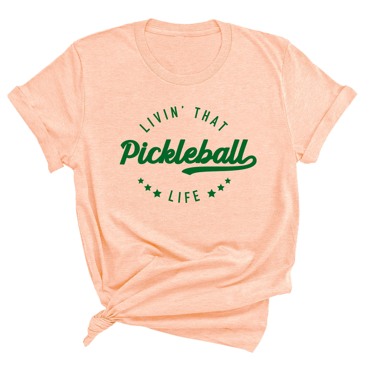 Livin' That Pickleball Life Unisex T-Shirt (GREEN INK)