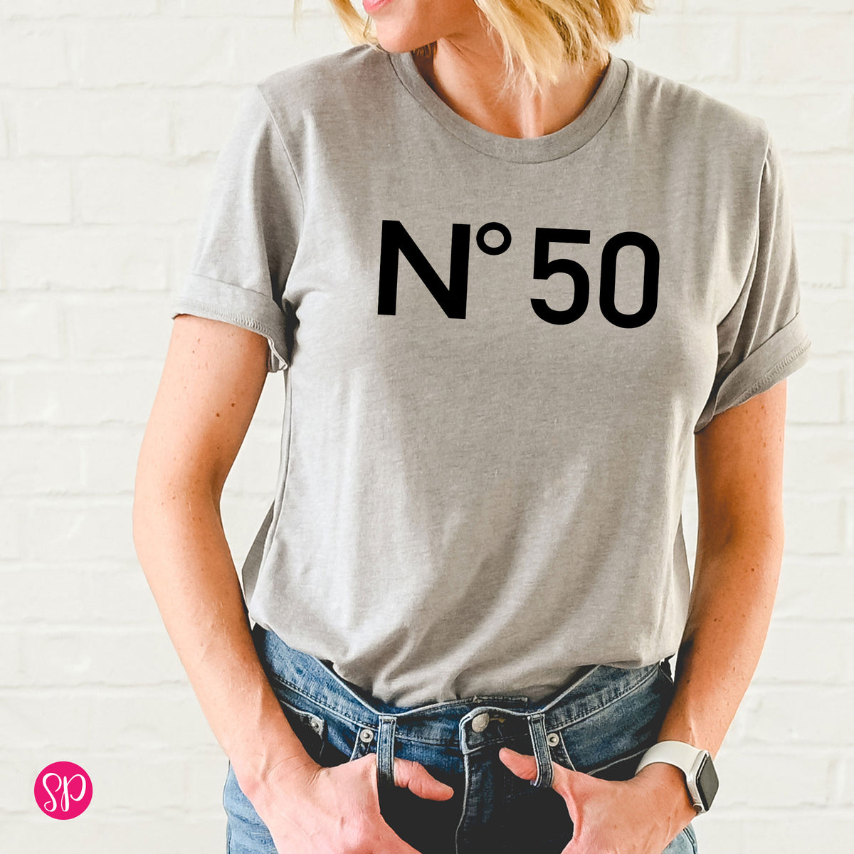 No 50 Fifty Fiftieth Birthday Party Celebration Girl Graphic Tee Shirt Funny 