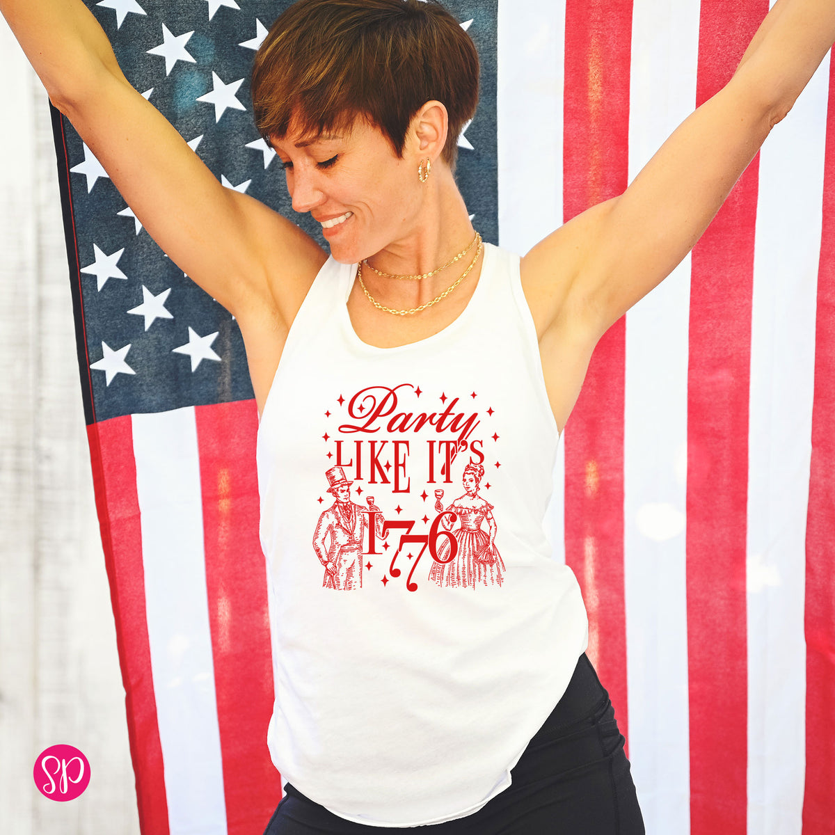 Party Like It's 1776 Muscle Tee