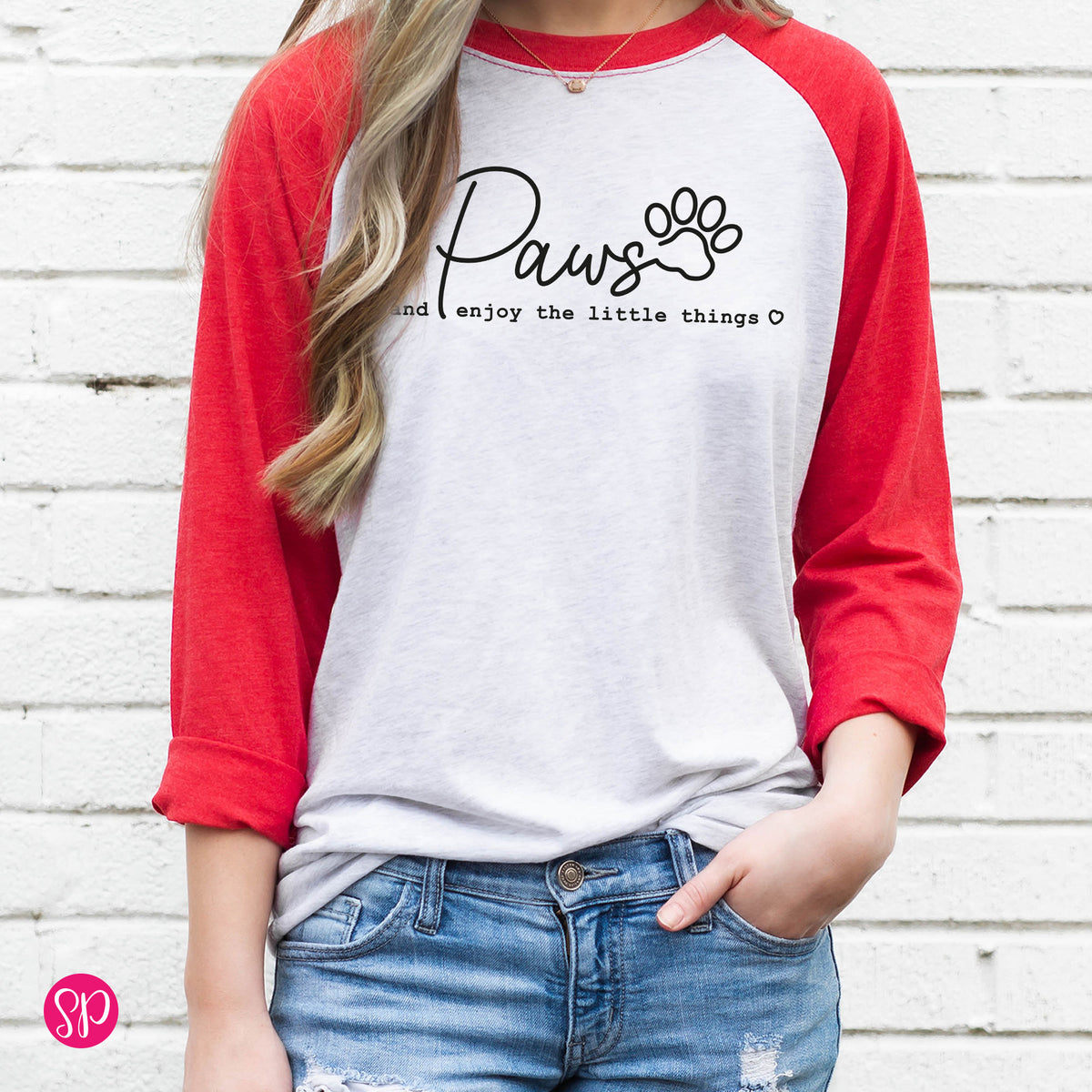 Paws and Enjoy the Little Things Raglan