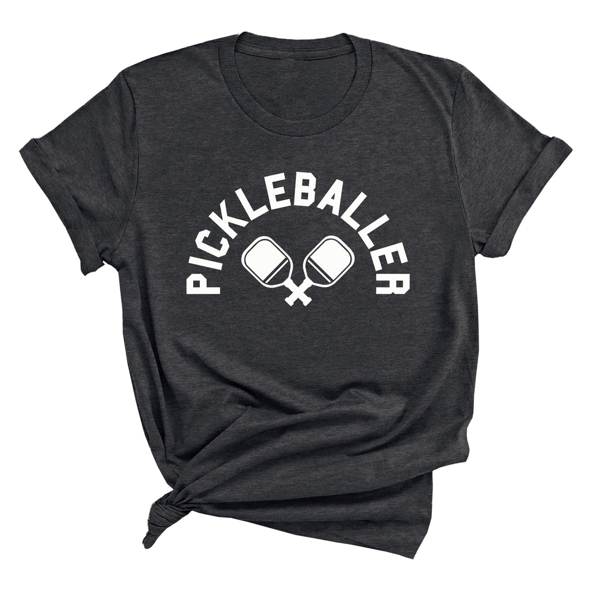 Pickleballer with Paddles Unisex T-Shirt