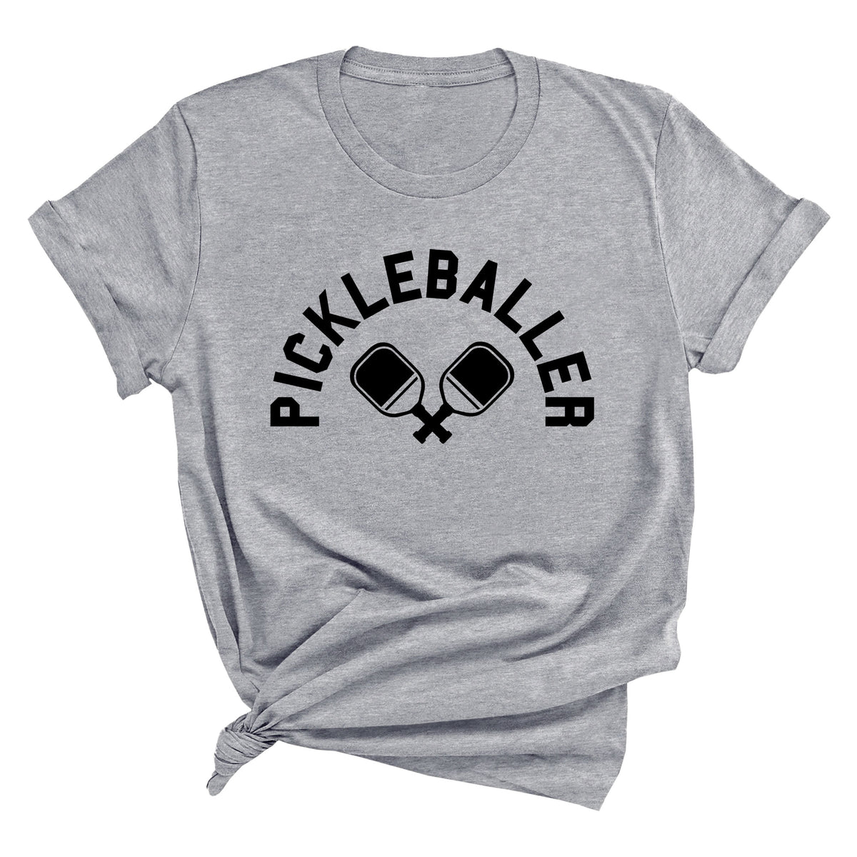 Pickleballer with Paddles Unisex T-Shirt