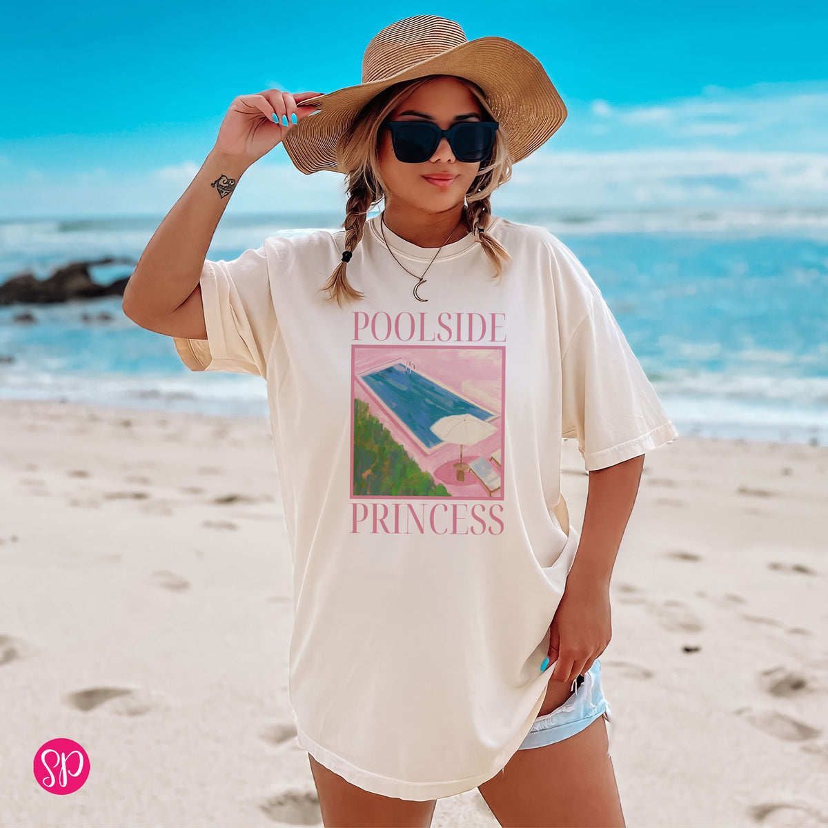 Poolside Princess Comfort Colors T-Shirt