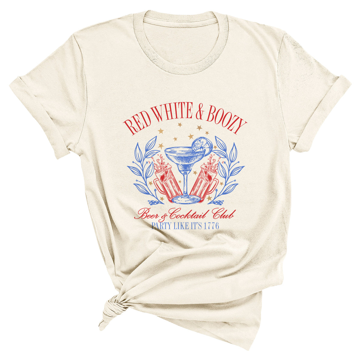Red White & Boozy, Beer & Cocktail Club Comfort Colors T-Shirt