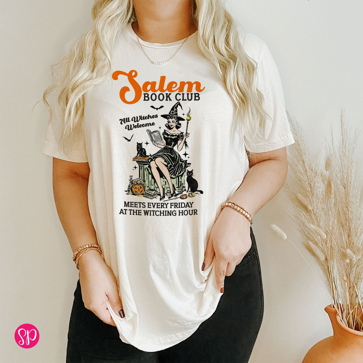 Salem Witch Book Club All Witches Welcome Unisex T-Shirt