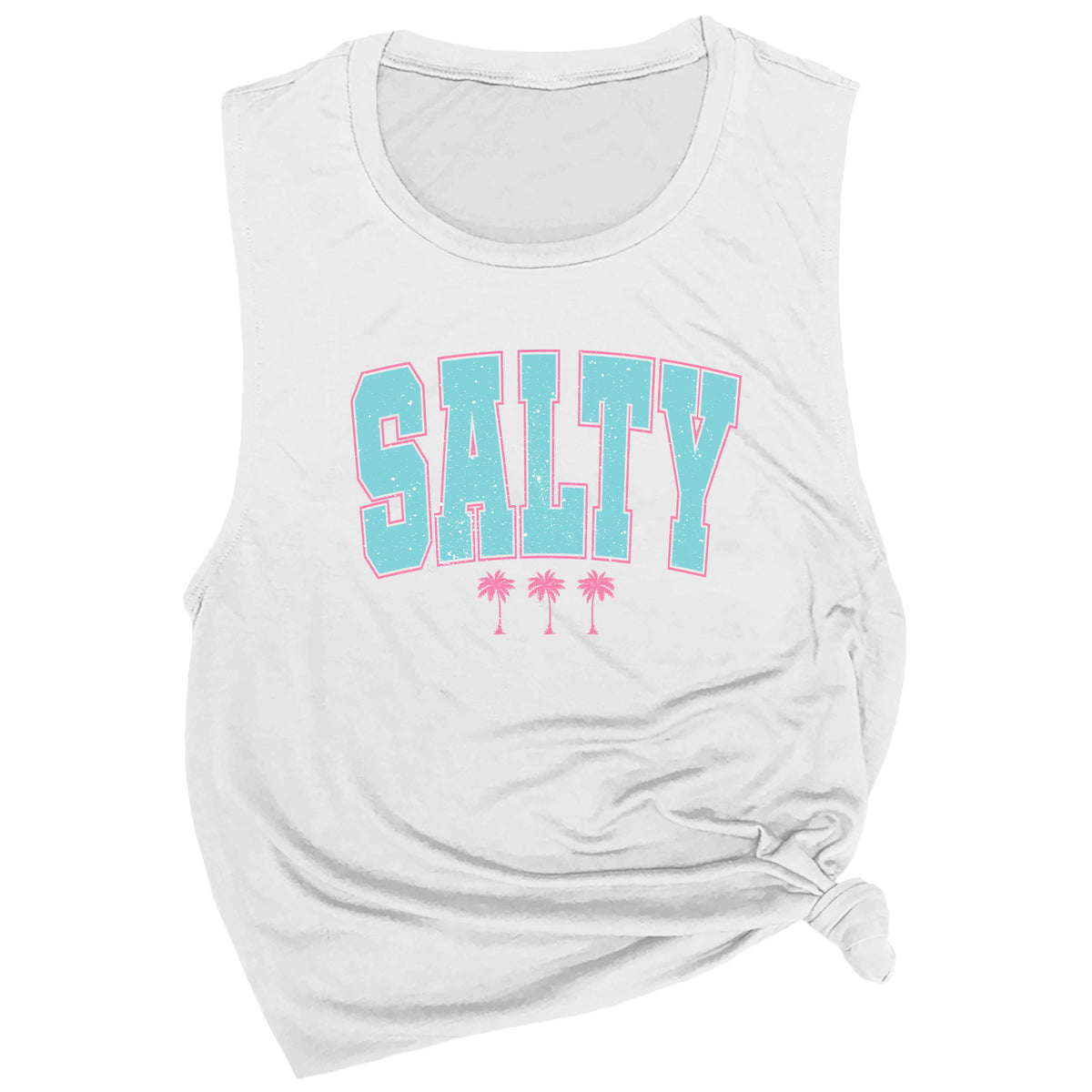 Salty with Palm Trees Muscle Tee