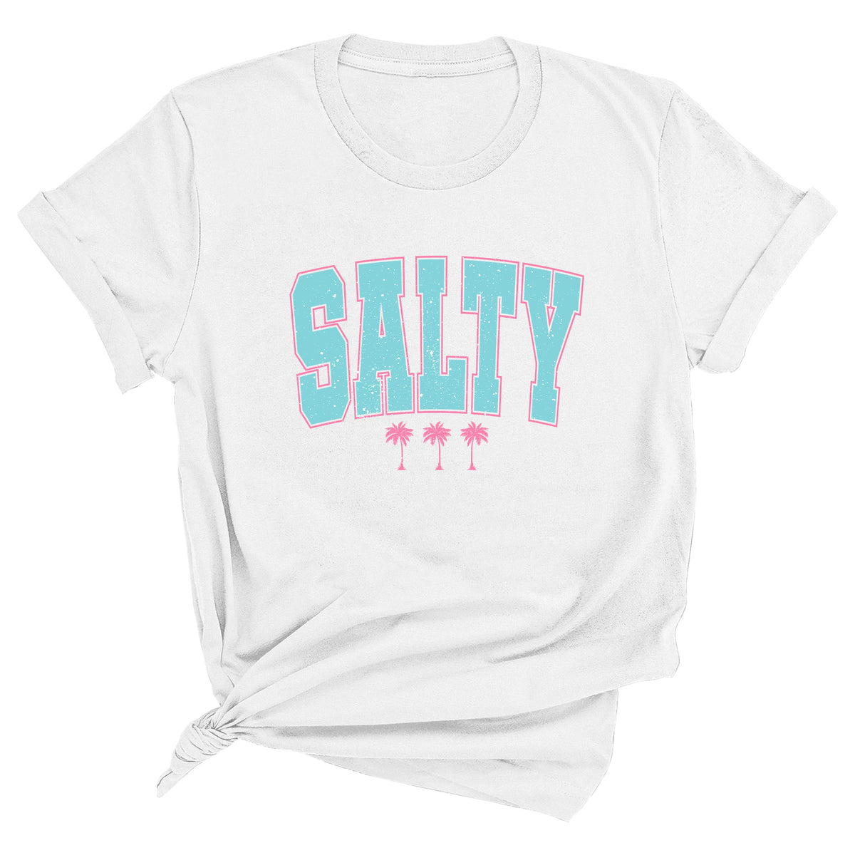 Salty with Palm Trees Unisex T-Shirt