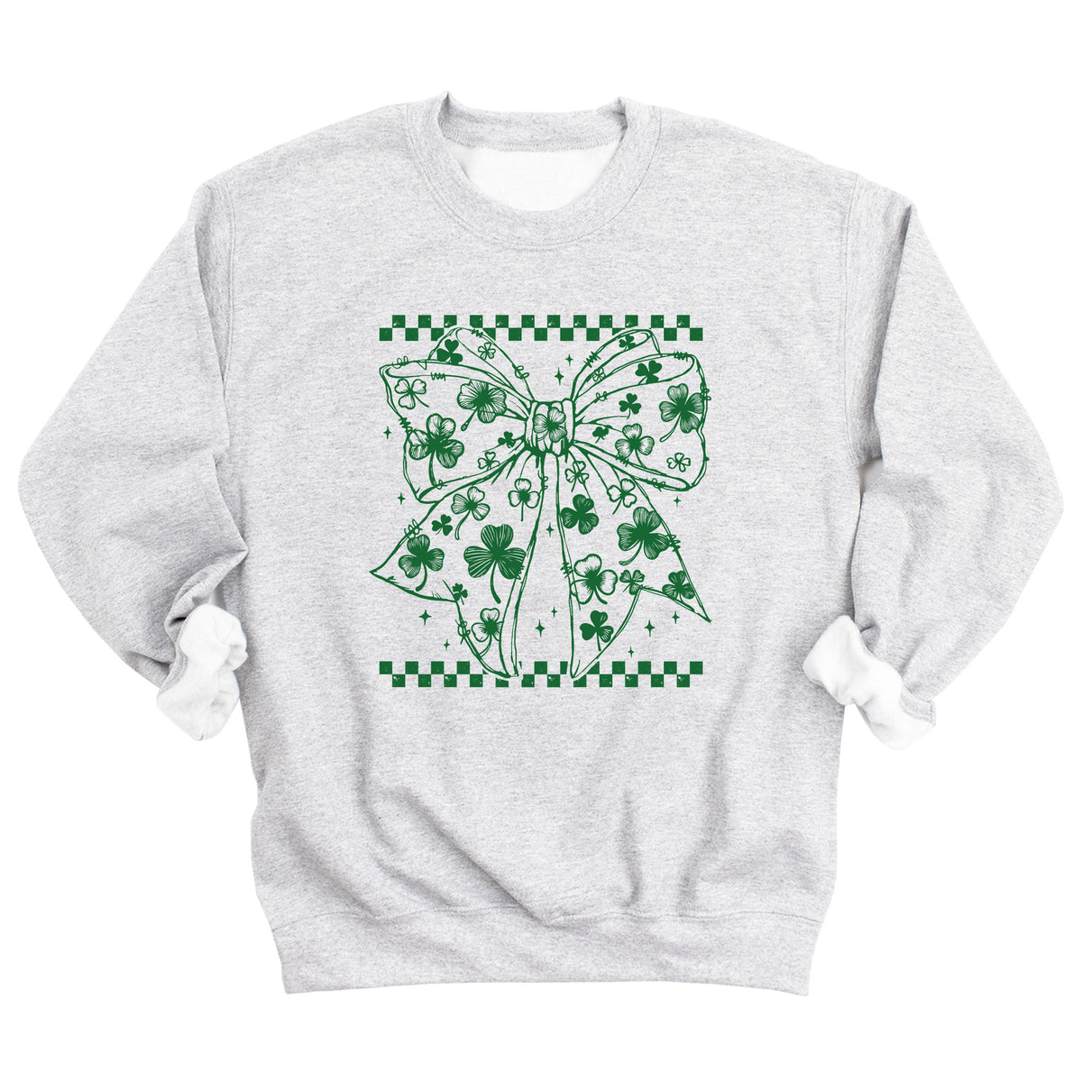 Shamrock Coquette Bow Sweatshirt