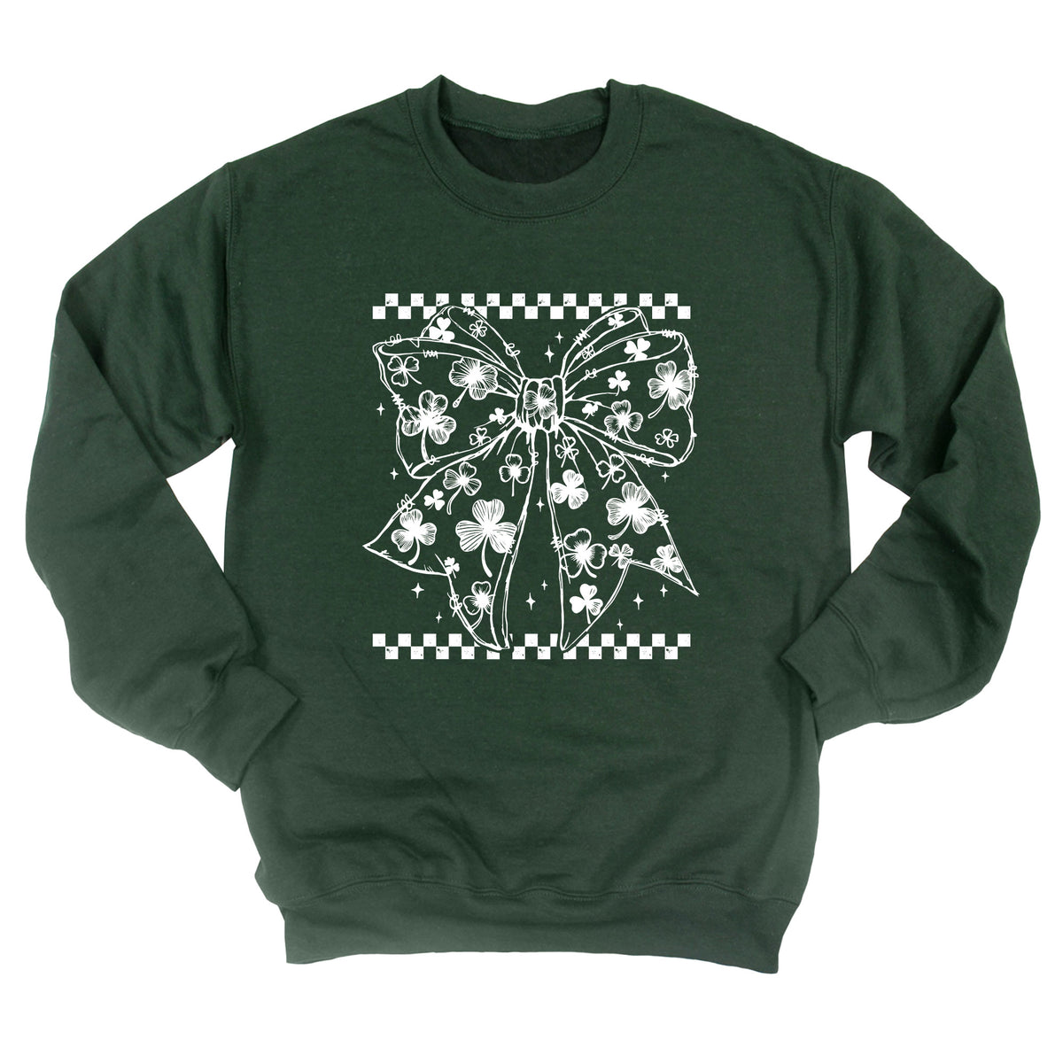 Shamrock Coquette Bow Sweatshirt