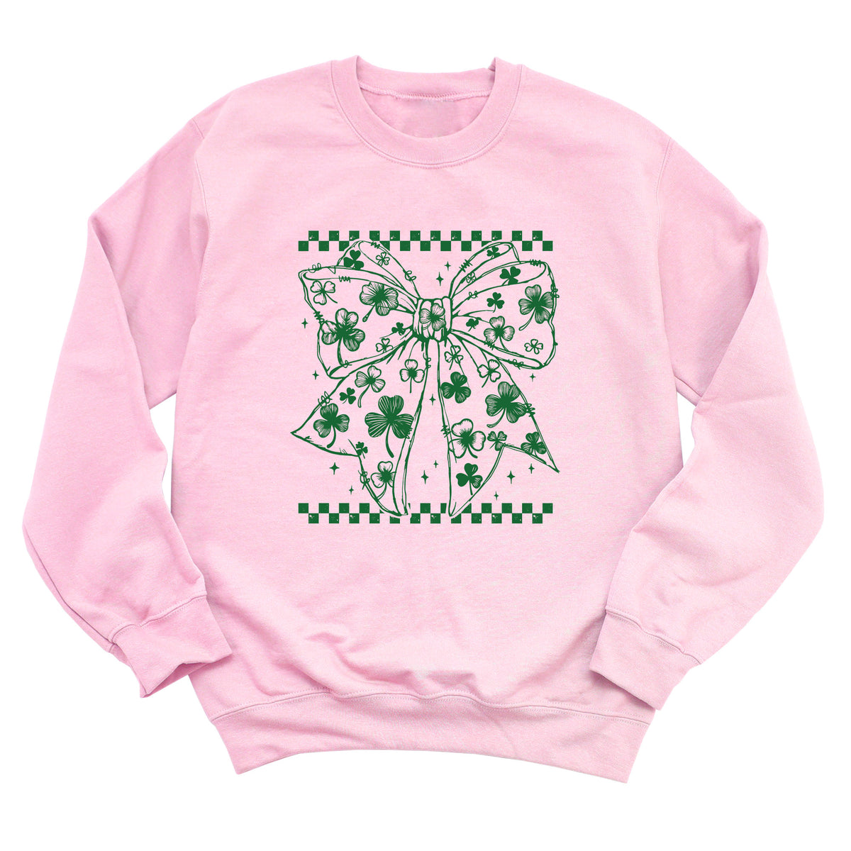 Shamrock Coquette Bow Sweatshirt