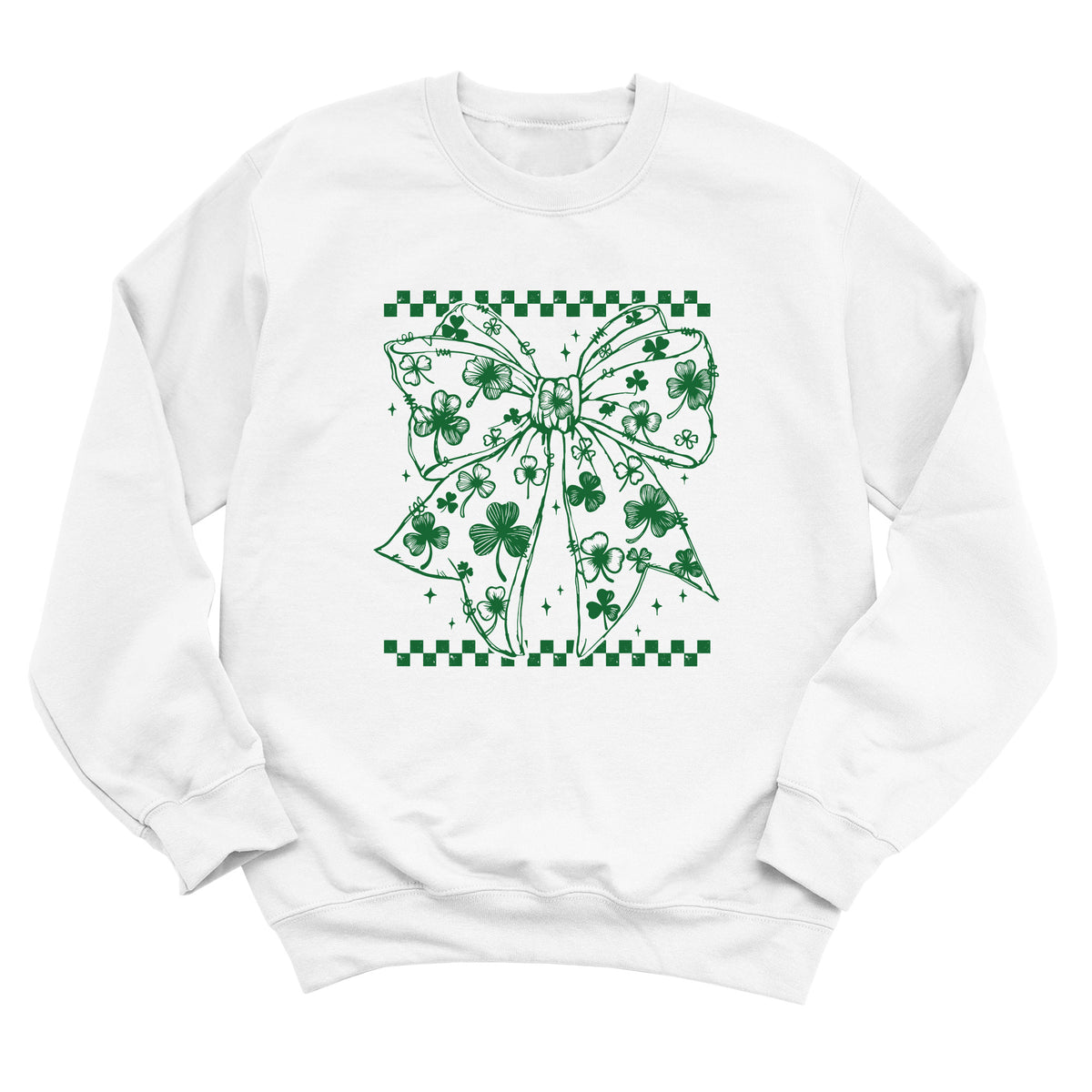 Shamrock Coquette Bow Sweatshirt