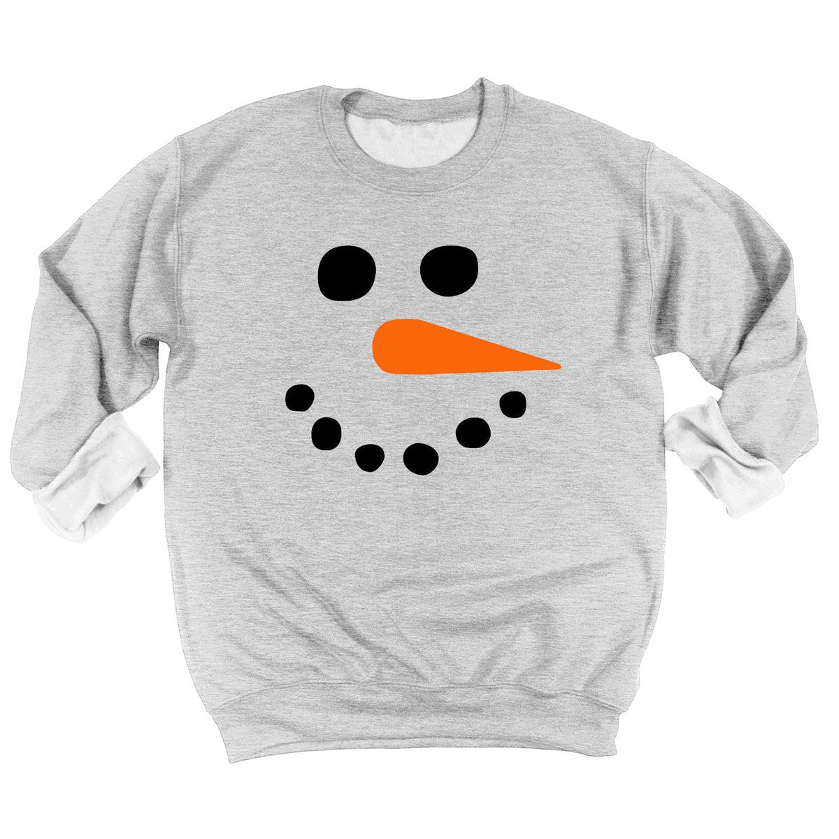 Snowman Face Kids Sweatshirt