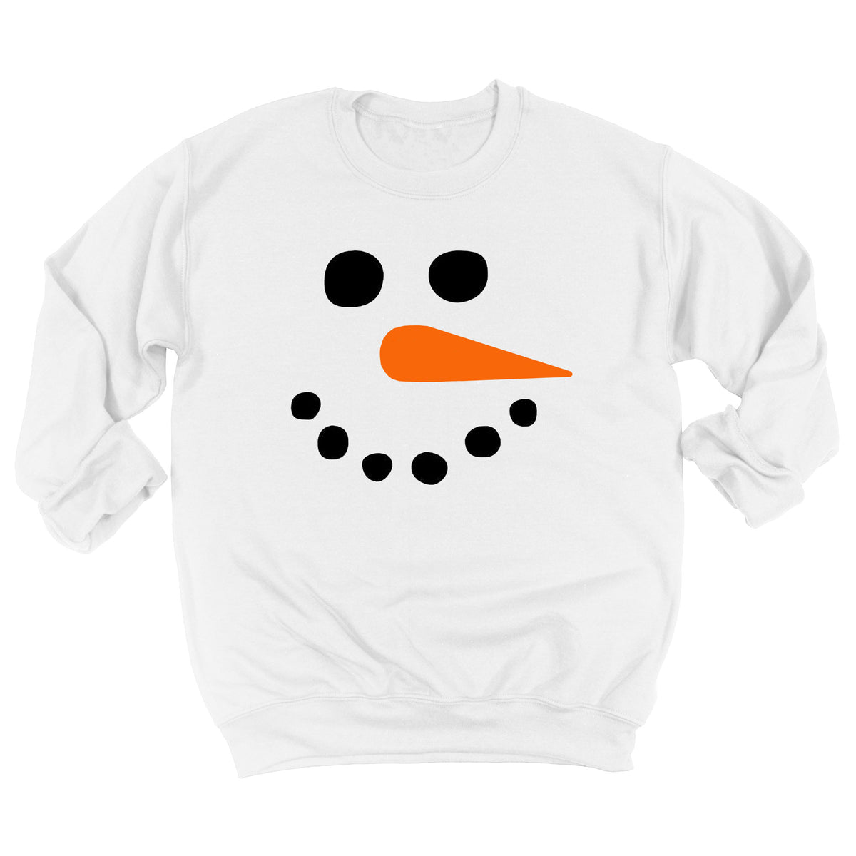 Snowman Face Kids Sweatshirt