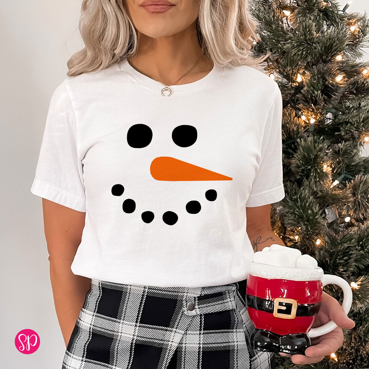 Snowman Face Unisex T-Shirt