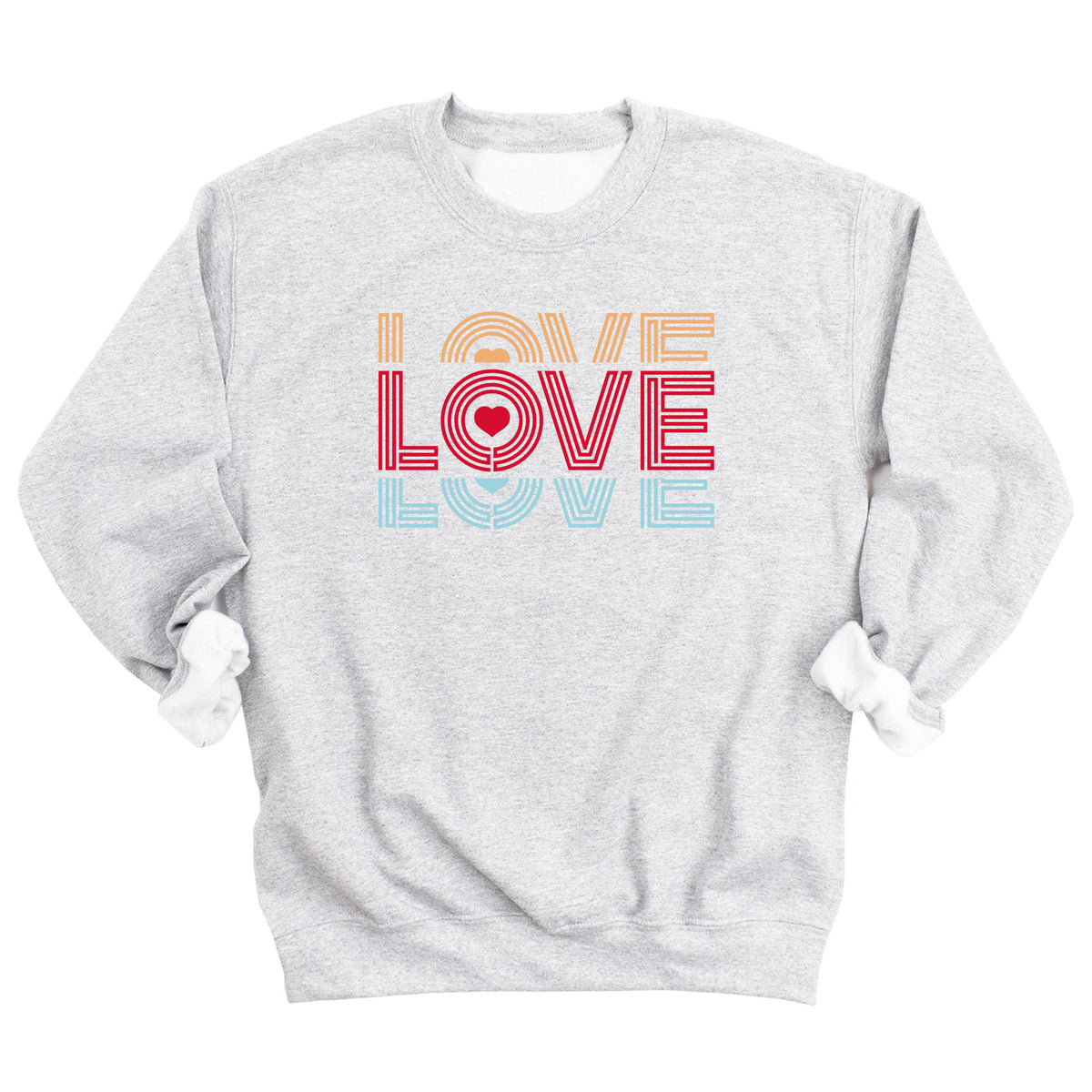 Stacked Retro Love Sweatshirt