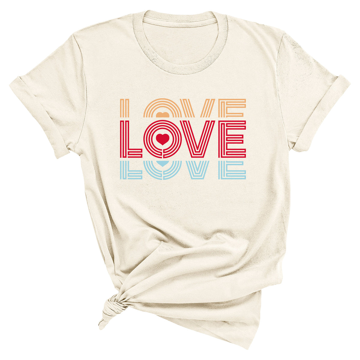 Stacked Retro Love Comfort Colors T-Shirt